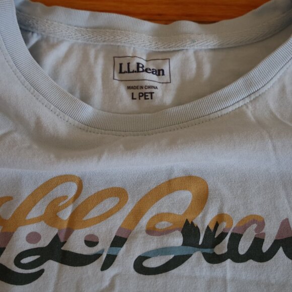 L.L. Bean Logo Long Sleeve Womens Size LP - Picture 2 of 2
